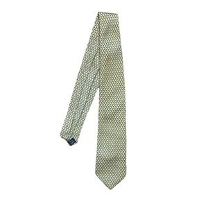 Burberry 100% silk yellow & blue tie
